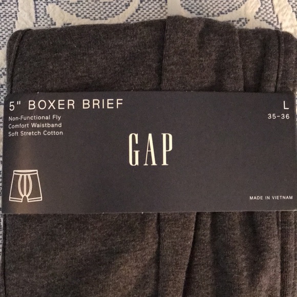 NWT GAP men’s 5” boxer brief Lg, grey - Picture 4 of 4